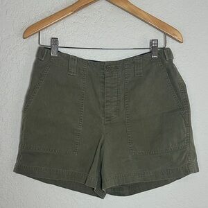 Vintage Ralph Lauren Olive Green Cargo Shorts Double RL Sporty Prep Patch Pocket